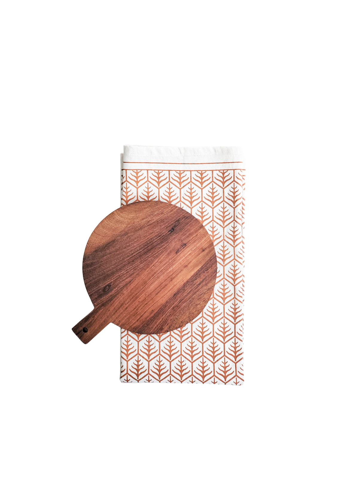 Wooden Round Serving Board Gift Set-4