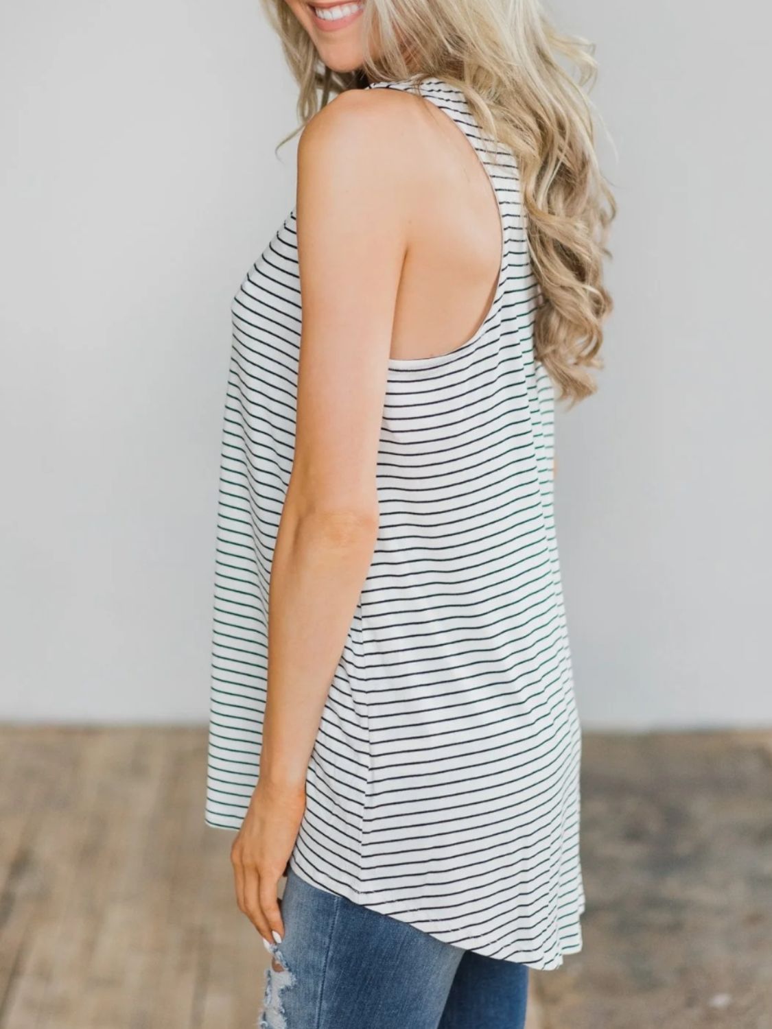 High-Low Striped Tank