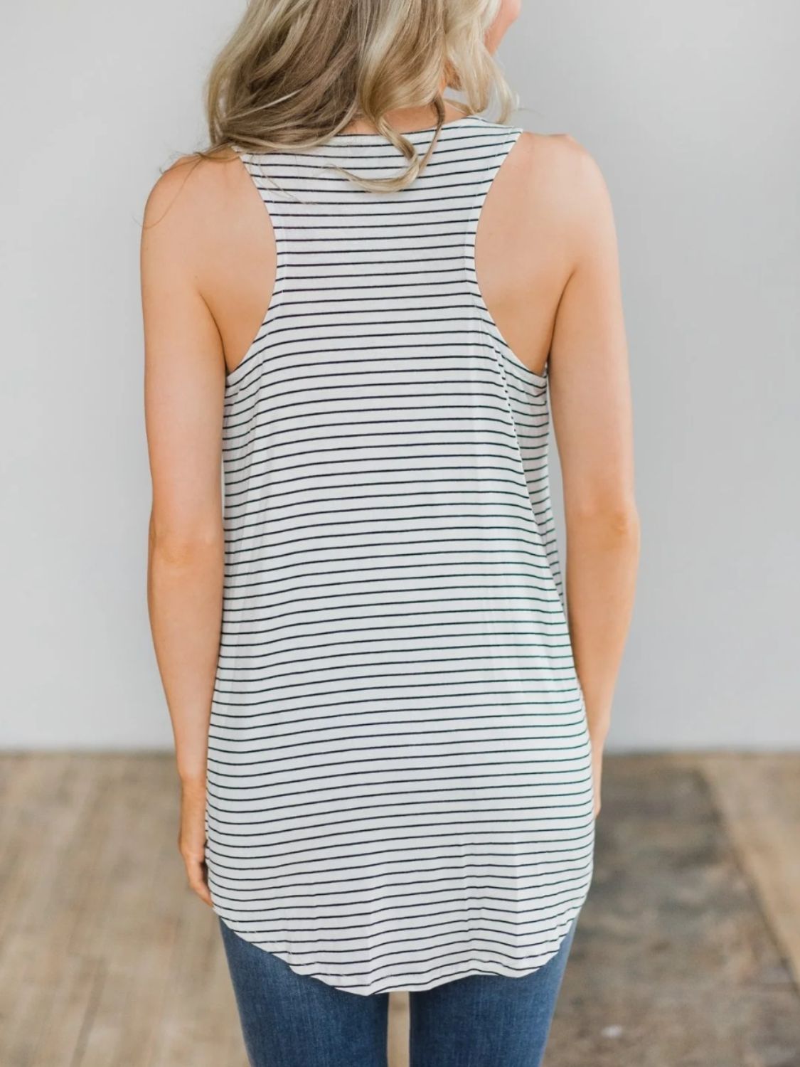 High-Low Striped Tank