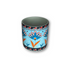 Light Blue Cup Pot with Floral Pattern Flower Pot-0