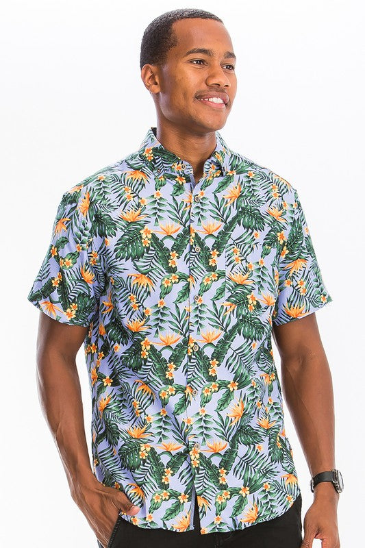 HAWAIIAN BUTTON DOWN SHIRT