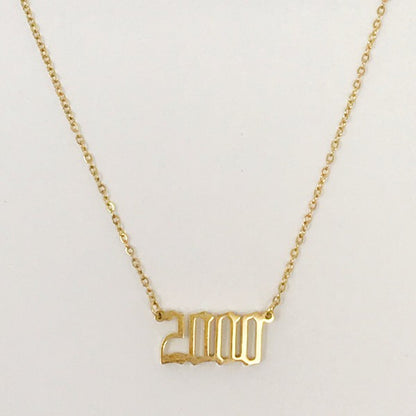 Birth Year Necklace