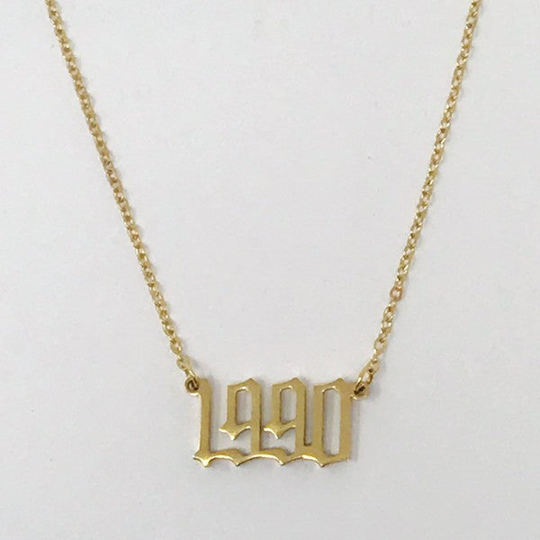 Birth Year Necklace