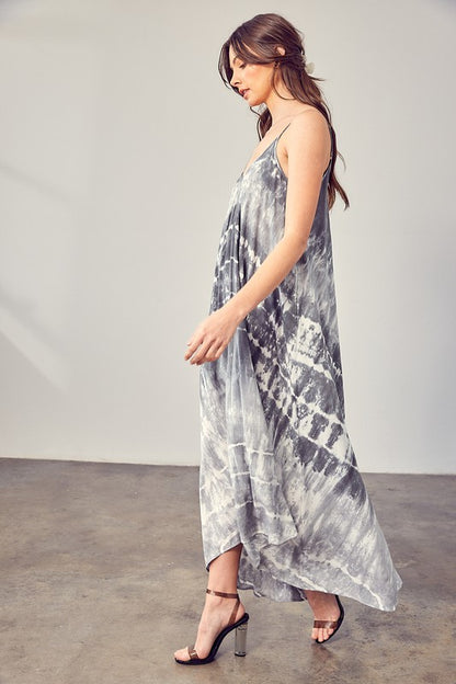 Tie-Dye Cami Maxi Dress