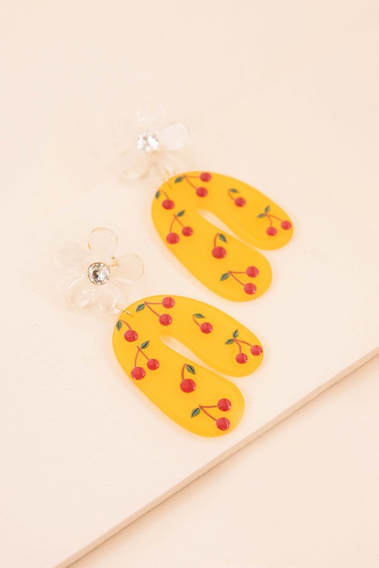 Sweet Cherry Drop Earrings