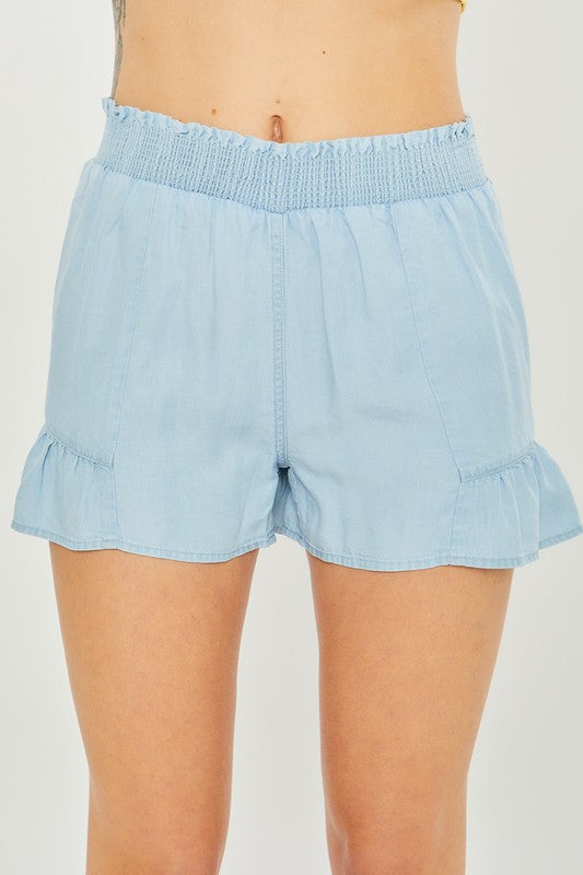 Woven Solid Shorts