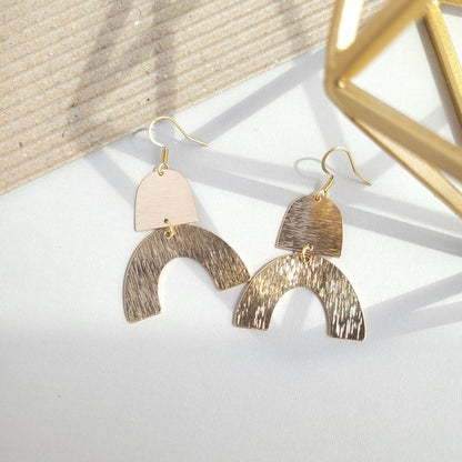 Ruby Earrings - Gold