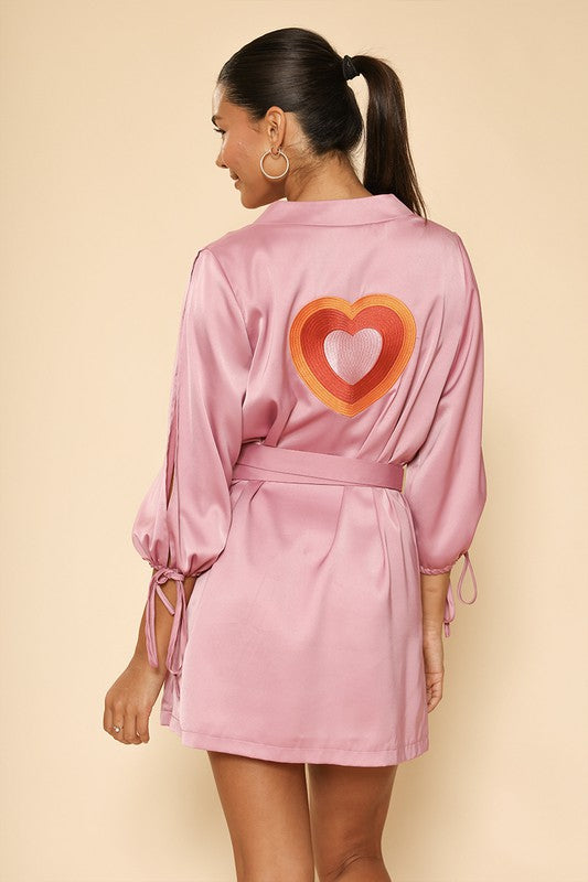 Satin Wrap Robe