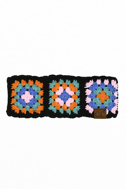 CC Handmade Colorful Crochet Pattern Head Wrap