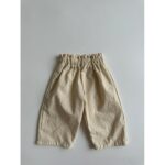 Baby Solid Color Loose Casual Pants-2