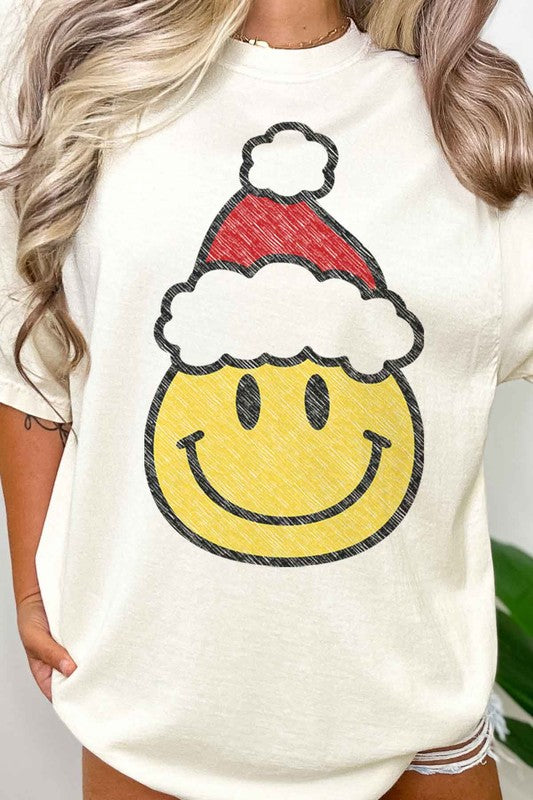 CHRISTMAS SMILES OVERSIZED TEE