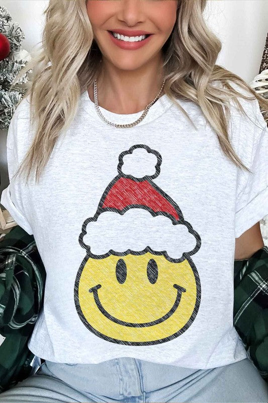 CHRISTMAS SMILES OVERSIZED TEE