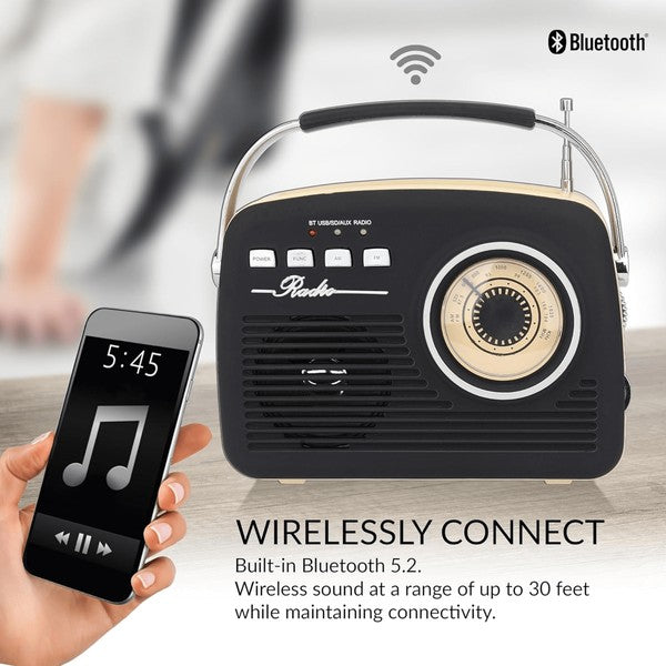 Supersonic Multi-Function Bluetooth Retro Speaker