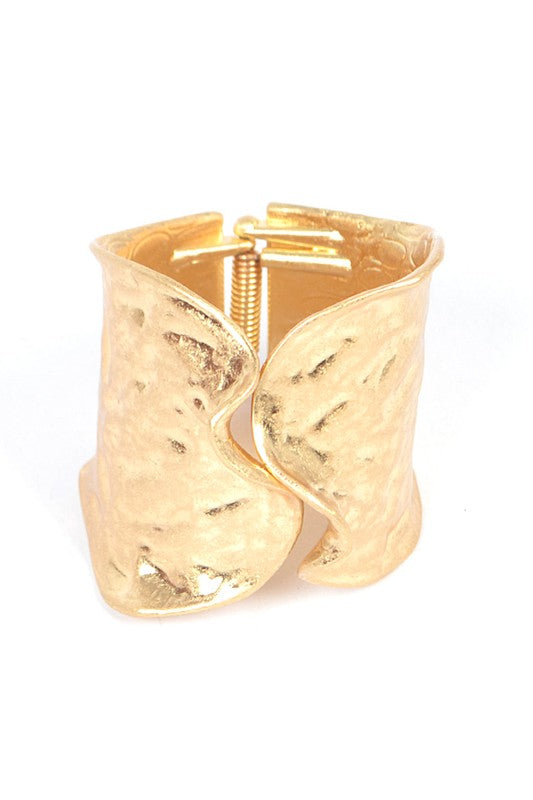 Textured Iconic Statement Hinge Bangle