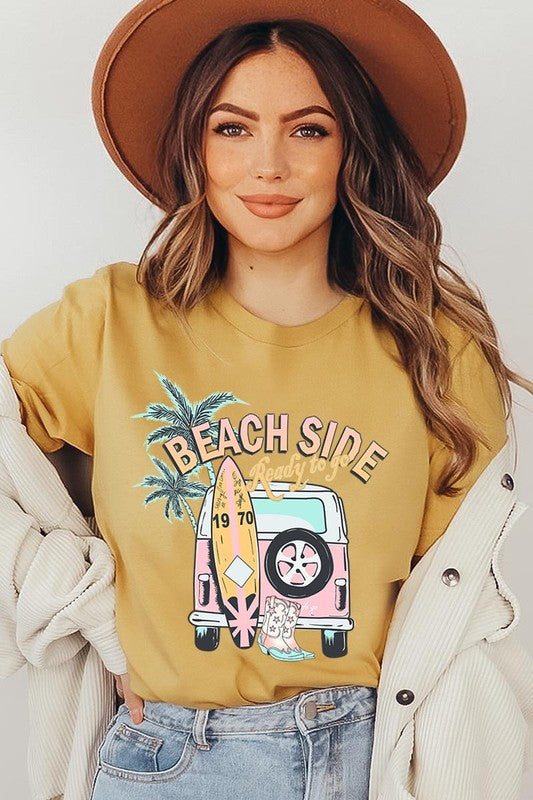 Beach Side Ready To Go Graphic T Shirts