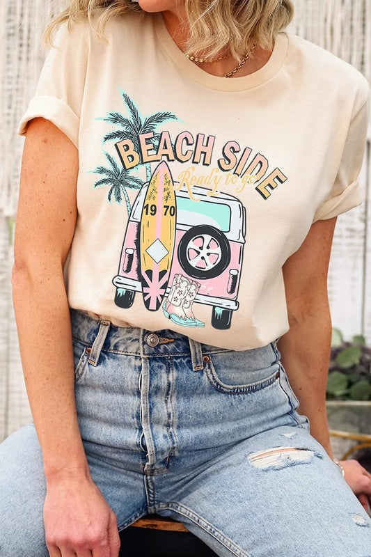 Beach Side Ready To Go Graphic T Shirts