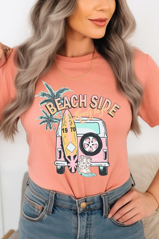 Beach Side Ready To Go Graphic T Shirts