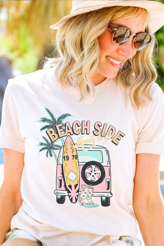 Beach Side Ready To Go Graphic T Shirts