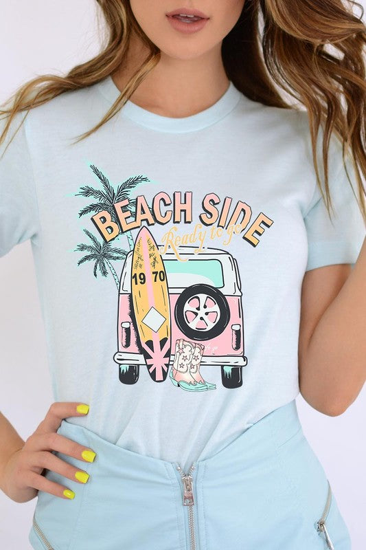 Beach Side Ready To Go Graphic T Shirts