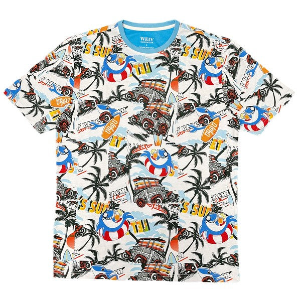 Allover Print Short Sleeve Tshirt