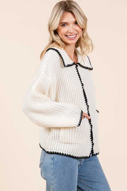 Knit Sweater Cardigan