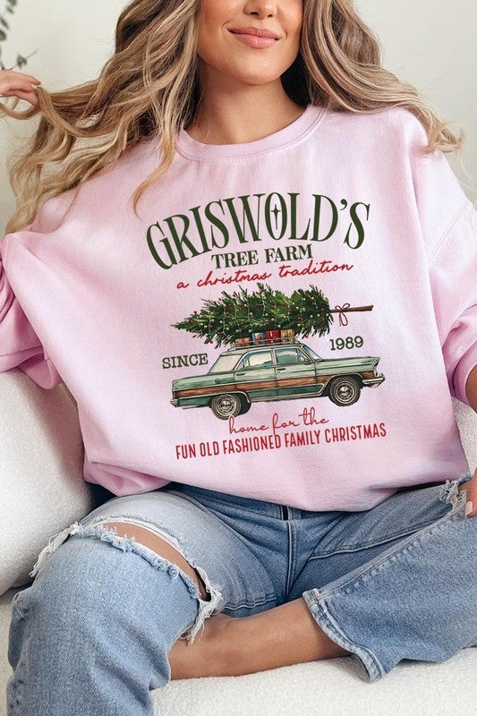 Griswold Christmas Tree Farm Fleece Sweatshirts