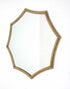 33 x 33 x 1 Gold Curved Hexagon Frame  Cosmetic Mirror-0