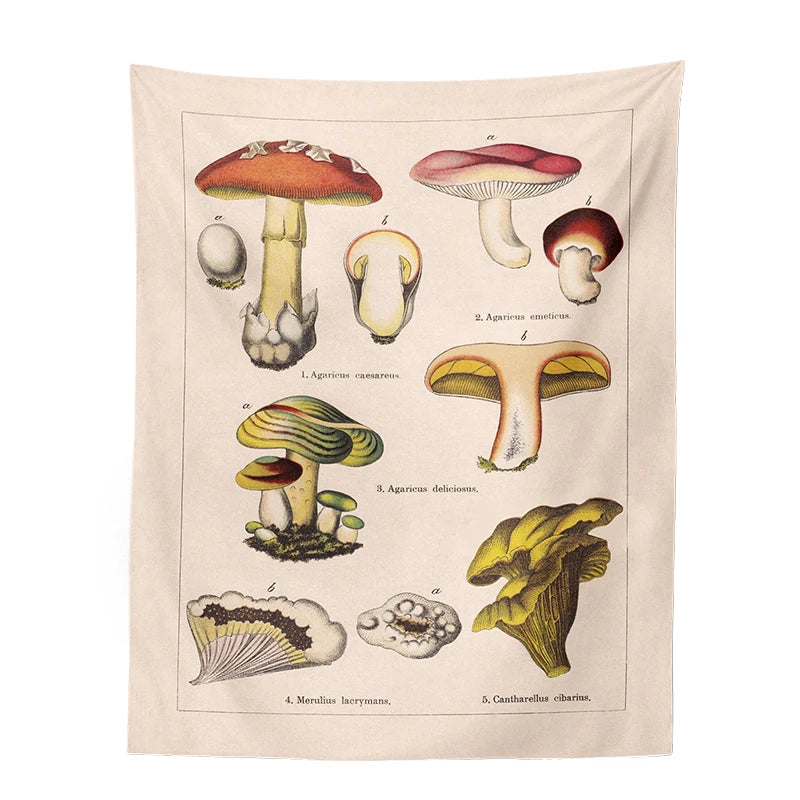 Quotes Mushroom Tapestry Wall Decor