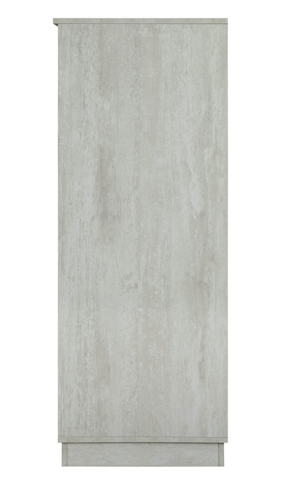 24&quot; X 20&quot; X 52&quot; Wine Cabinet In Antique White - Mdf-1