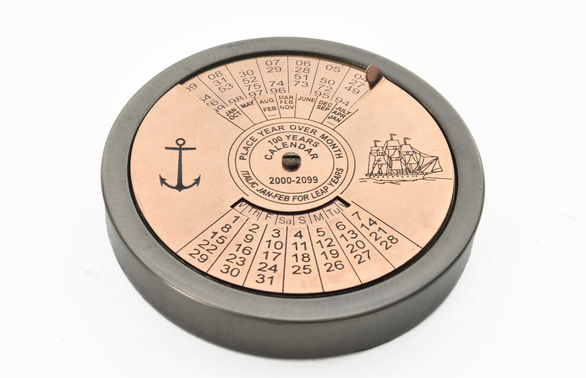 Set of 2 100 Year Calendar and Compass Quote-1