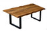 71" Modern Rustic Real Wood Live Edge Dining Table-0