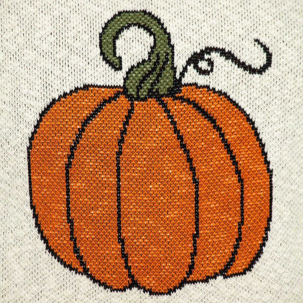 Pumpkin Silhouette Throw Pillow-4