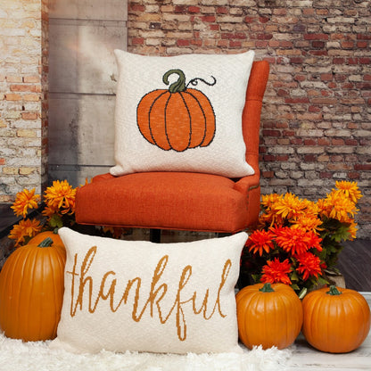 Pumpkin Silhouette Throw Pillow-8