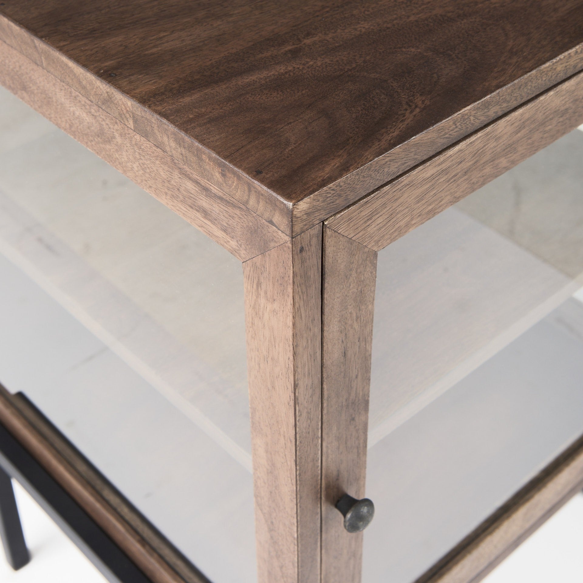 24&quot; Brown Solid Wood Square End Table-8