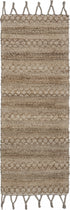 3’ x 4’ Tan Bohemian Tasseled Area Rug-0