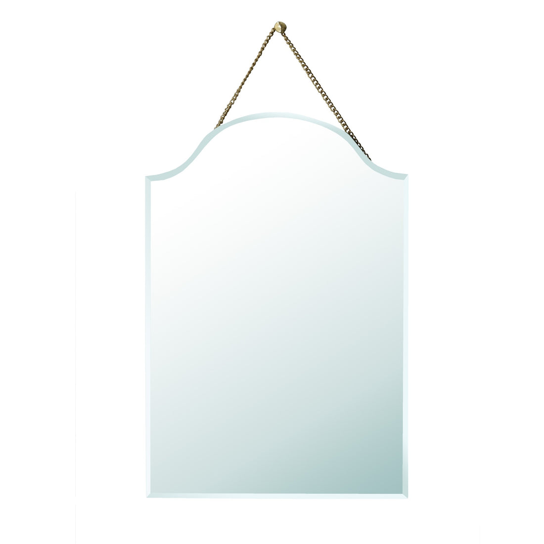 Arch Shaped Beveled Hanging Mirror-0