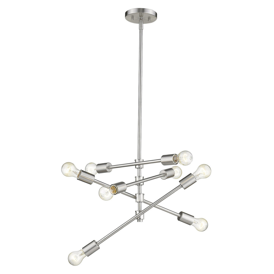 Calix 8-Light Satin Nickel Pendant-1