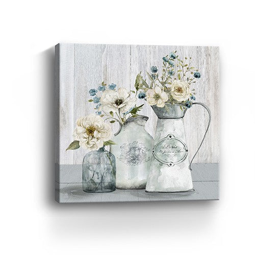 20&quot; Rustic Flowers Canvas Wall Art-2