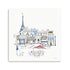 40" French Café with Red and Blue Accents Canvas Wall Art-0