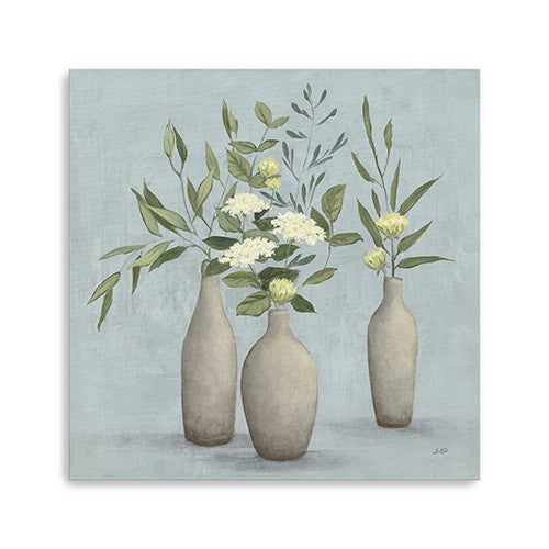 20&quot; Bohemian Flowers in Ceramic Vases Canvas Wall Art-0