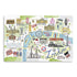 36" Fun Illustrated London Map Canvas Wall Art-0