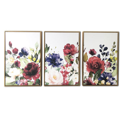 Floral and Bright Garden Framed Canvas Wall Art-0