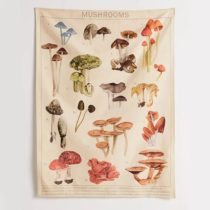 Quotes Mushroom Tapestry Wall Decor