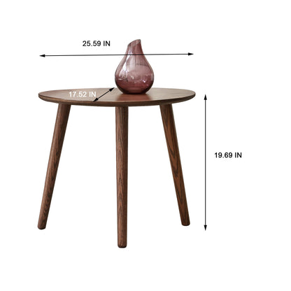 Solid Oak Wood Side Table-7