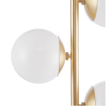 3-Globe Light Floor Lamp with Marble Base-4