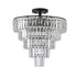 Black Large Crystal Modern Chandelier-0