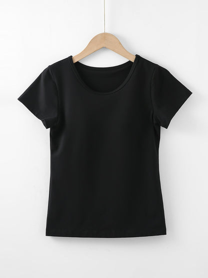 Round Neck Short Sleeve T-Shirt