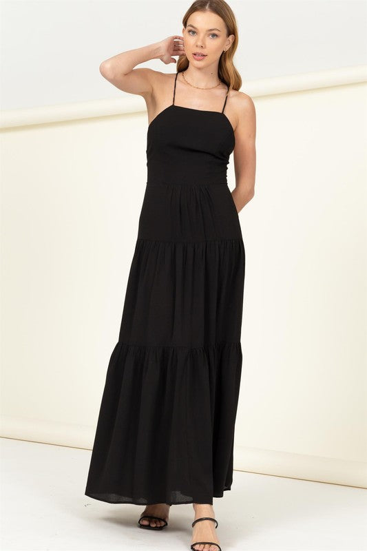 Said Yes Tiered Maxi Dress