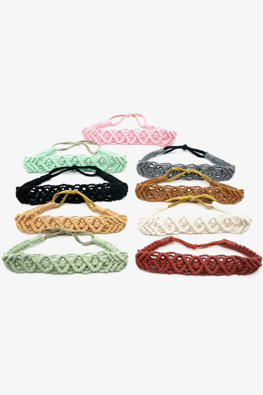 Assorted 2-Pack Macrame Flexible Headband