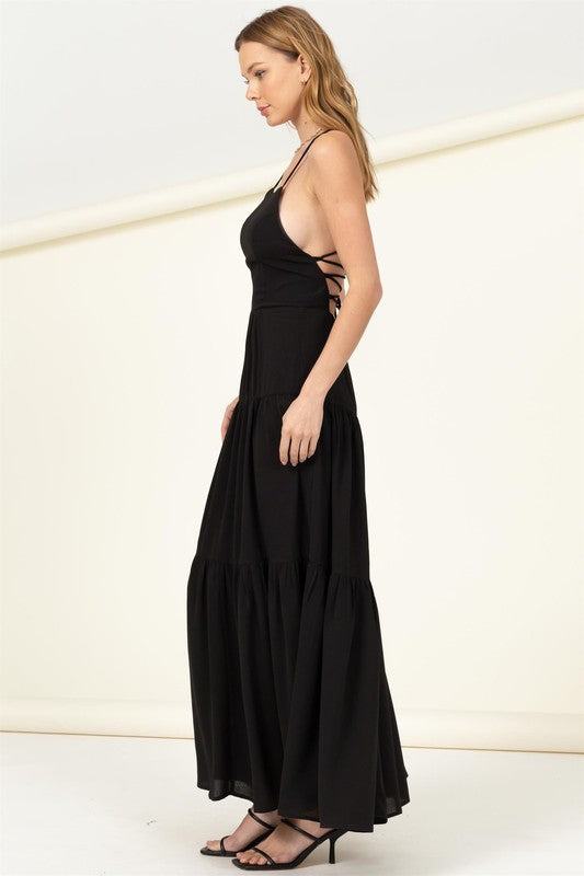 Said Yes Tiered Maxi Dress